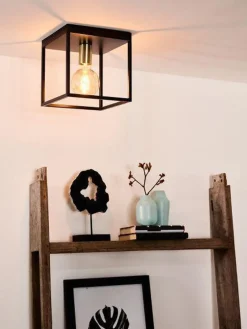 Kjøkkenbelysning Tak|Taklamper / Takplafonder>Lucide Ruben taklampe - Svart