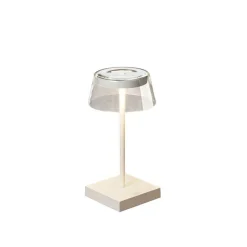 Bordlamper For Utendørsbruk|Bordlamper Ute>Konstsmide Scilla bordlampe 27 cm IP54 oppladbar USB - Hvit