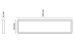 Kjøkkenbelysning Tak|Lysarmaturer & Led Panel>Sg Armaturen As Sense Surface 1200 takarmatur 29W 3000K IP20 IK10 Dimbar - Hvit