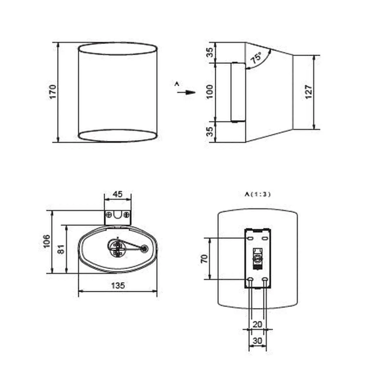Vegglamper Med Opp/Ned Lys>Belid Sinne vegglampe G9