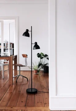 Leselamper Gulv>Dyberg Larsen Skagen dobbel gulvlampe - Svart