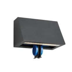 Lightup-Pris|Utelamper - Veggskjold / Plafond>Norlys Ski 1390 veggarmatur m/stikkontakt