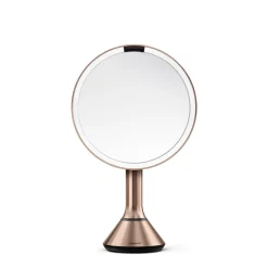 Sminkespeil Med Lys>Simplehuman Sminkespeil med lys, sensor og oppladbart 20cm - Rosegull Rosa