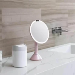 Sminkespeil Med Lys>Simplehuman Sminkespeil med lys, sensor og oppladbart 20cm - Rosa