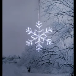 Juledekorasjon>Star Trading Snowflake / Snøfnugg - Kald hvit ute og innendørs