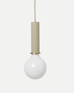 Kjøkkenbelysning Tak|Takpendler>Ferm Living Socket takpendel høy - cashmere Beige / Opal
