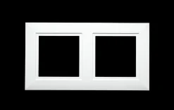 Tilbehør Lamper>Sg Armaturen As Soft Square ramme for 2 spotter