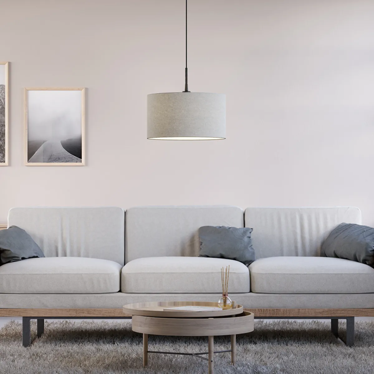 Kjøkkenbelysning Tak|Takpendler>Belid Soft takpendel 40 cm E27