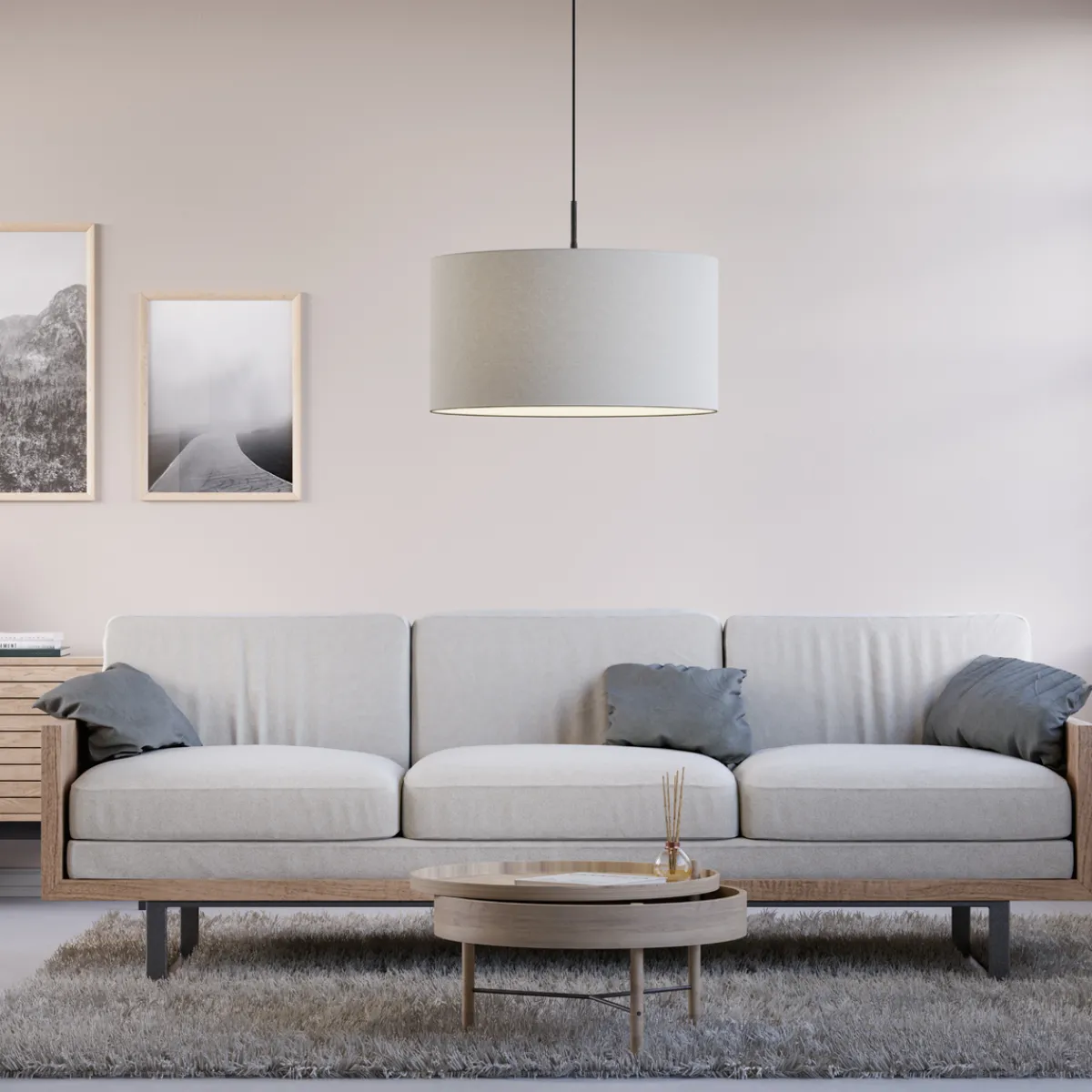 Kjøkkenbelysning Tak|Takpendler>Belid Soft takpendel 57 cm E27