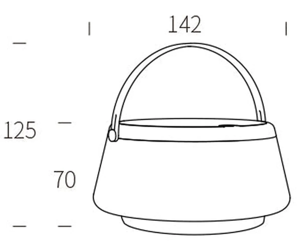 Solcellebelysning>NorDesign Solar bordlampe 2,2W 2700 Kelvin IP44 utendørs med solcelle Hvit