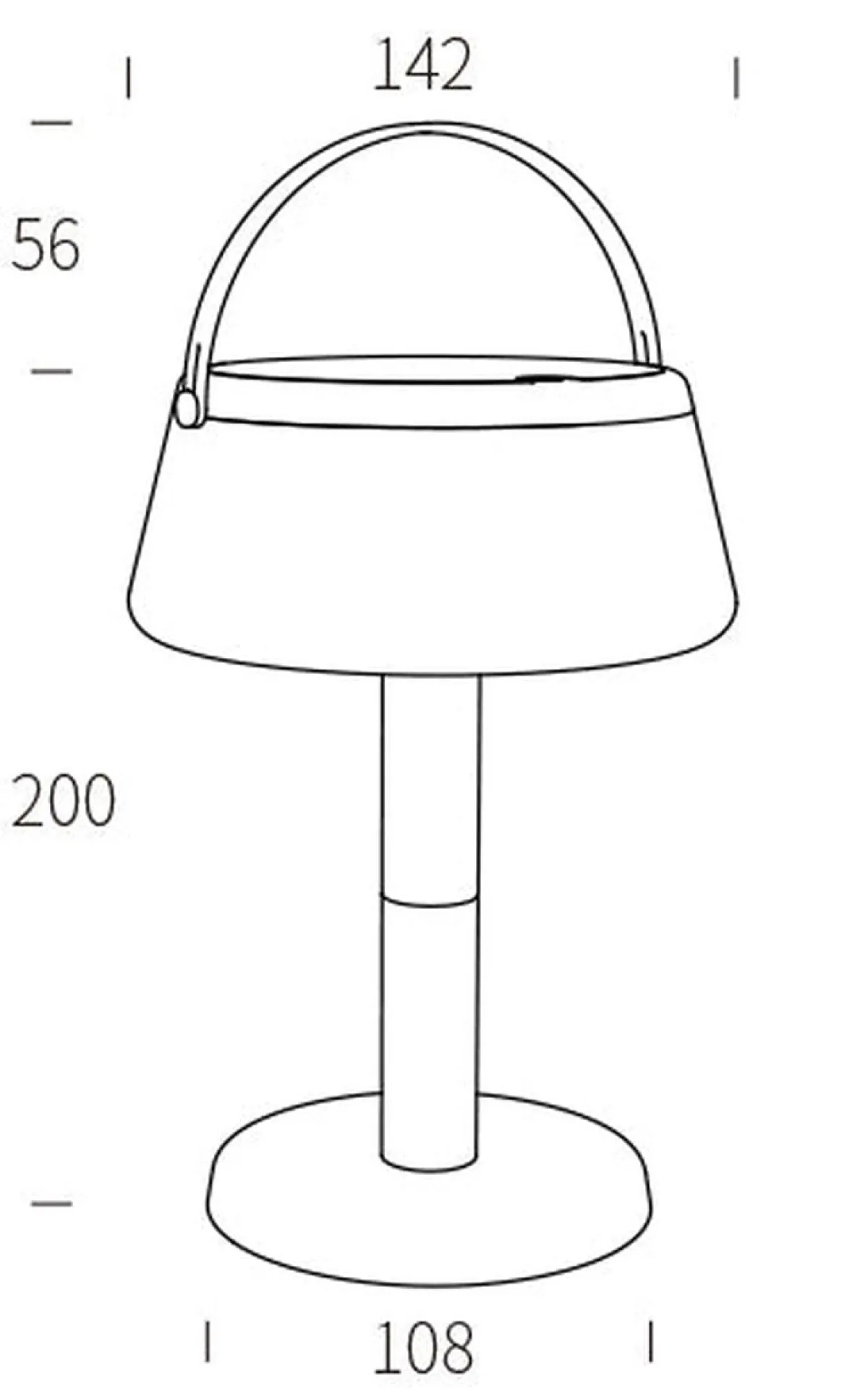 Solcellebelysning>NorDesign Solar bordlampe 2,2W 2700 Kelvin IP44 utendørs med solcelle Hvit
