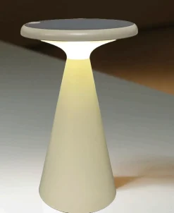 Solcellebelysning>NorDesign Solar Dio bordlampe 1,6W 2700 Kelvin IP44 utendørs med solcelle Grå