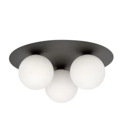 Kjøkkenbelysning Tak|Taklamper / Takplafonder>Emibig Solar taklampe 3 lys - Svart/Opal