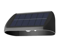 Solcellebelysning|Utelamper Med Opp/Ned Lys>NorDesign Solar vegglampe 2W 3000 Kelvin IP65 utendørs med solcelle Svart