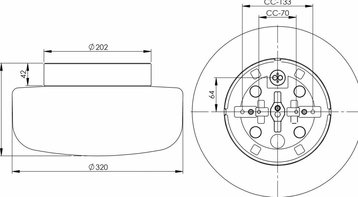 Utelamper - Veggskjold / Plafond|Baderomsbelysning Tak>Ifø Electric Solenne 320/173 tak/vegglampe IP44 E27