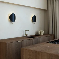 Interiørlamper>DFTP Spargo vegglampe - Svart/Messing Svart / Messing