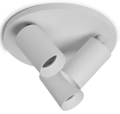 Kjøkkenbelysning Tak|Spotter & Skinner>Antidark Spoton Circle takspot 3 lys GU10 - Hvit