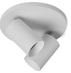 Kjøkkenbelysning Tak|Spotter & Skinner>Antidark Spoton Circle takspot 2 lys GU10 - Hvit