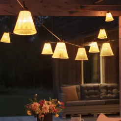 Lysslynger|Lysslynger>Konstsmide Startsett Lysslynge 10 lys med gule skjermer - Amber Svart