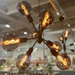 Led-Pærer E27 Sokkel>Unison 3-Steg DNA Grey Glob 125mm 3,6W 1800K - E27 - farget Røyk