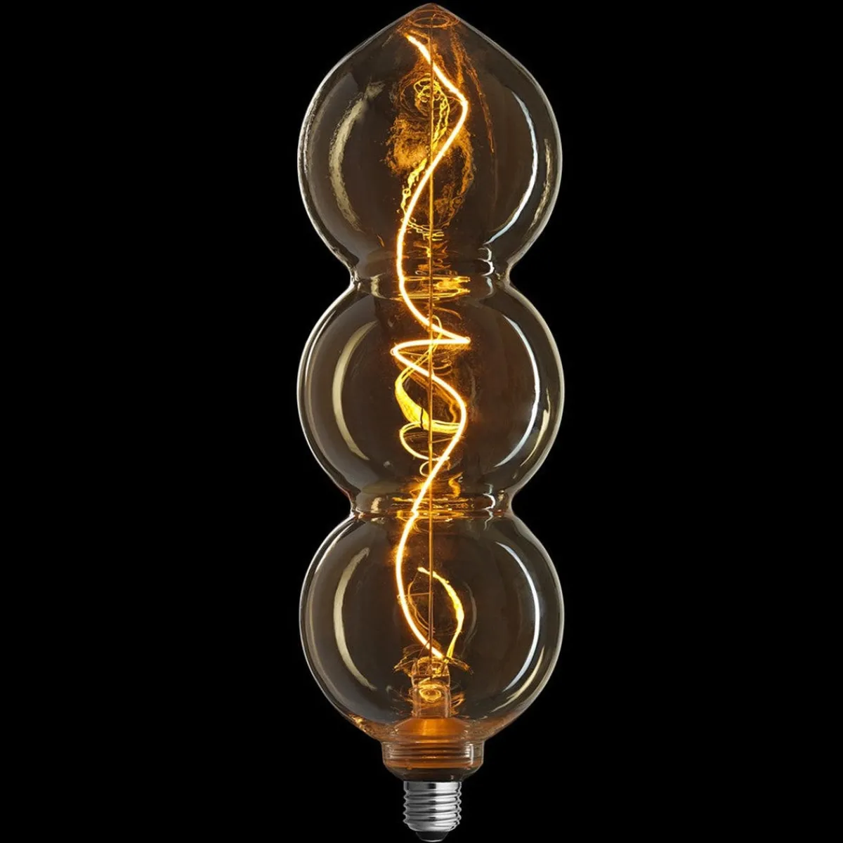 Led-Pærer E27 Sokkel>Unison 3-Steg Triple 4W 1800K - E27 - Gold Amber