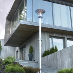 Lightup-Pris|Utelamper Til Kystområder>Norlys Stockholm 283 stolpe Galvanisert stål