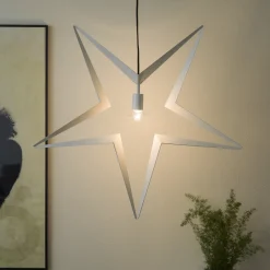 Adventsstjerner>Konstsmide Stor adventstjerne i metall 80cm - Hvit