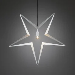 Adventsstjerner>Konstsmide Stor adventstjerne i metall 80cm - Hvit