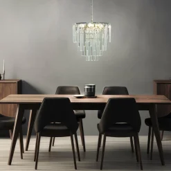 Kjøkkenbelysning Tak|Lysekroner>Aneta Lighting Strati krystallkrone Krom / Klar