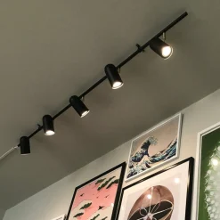 Kjøkkenbelysning Tak|Spotter & Skinner>Globen Lighting Swan spottskinne 5 - Svart