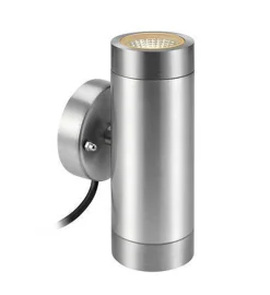 Garden 24 System>Marksløjd Sylinder vegglampe aluminium - Garden 24 - Krom