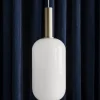 Kjøkkenbelysning Tak|Takpendler>Ferm Living Taklampe Collect Opal Tall-Low socket Messing
