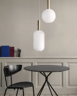 Kjøkkenbelysning Tak|Takpendler>Ferm Living Taklampe Collect Opal Tall-Low socket Messing