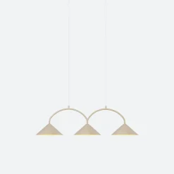 Kjøkkenbelysning Tak|Takpendler>Globen Lighting Takpendel Curve 3 - Beige