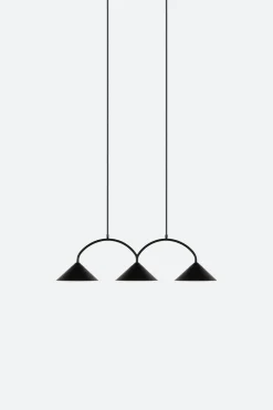 Kjøkkenbelysning Tak|Takpendler>Globen Lighting Takpendel Curve 3 - Svart