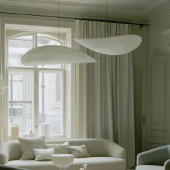 Kjøkkenbelysning Tak|Takpendler>New Works Tense takpendel - Ø70 Hvit