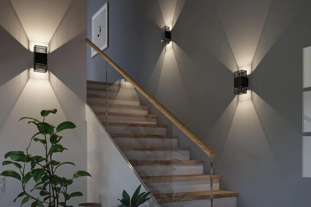 Utelamper Med Opp/Ned Lys>Paulmann Tharin vegglampe opp/ned 2 x 3,7W 3000 Kelvin IP44