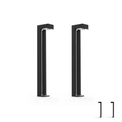 Solcellebelysning|Pullert>Raxon Tomcat Solcelle pullert 2 pakning - Svart