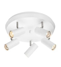 Kjøkkenbelysning Tak|Spotter & Skinner>Marksløjd Torino taklampe 5 lys - Hvit - Hvit