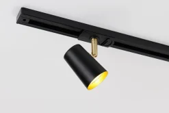 Kjøkkenbelysning Tak|Trackline Conic>Ms - belysning Trackline Conic enkel spot for skinne - Svart/Gull Svart / Gull