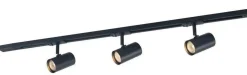 Kjøkkenbelysning Tak|Trackline Conic>Ms - belysning Trackline Jazz spotskinne 1 meter 3 spot - Svart