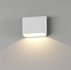 Utelamper Med Opp/Ned Lys>NorDesign Trem K1 vegglampe 7W 3000 Kelvin - Dimbar