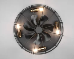 Takvifter>Reality Trondheim takvifte 4 lys m/fjernkontroll - Svart/Gullfarget Svart / Gull