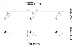 Kjøkkenbelysning Tak|Spotter & Skinner>Sg Armaturen As Tube Micro Track taklampe 18W 2700K Dimbar