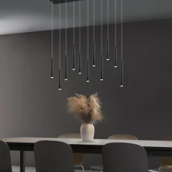 Kjøkkenbelysning Tak|Takpendler>Trio Lighting Tubular takpendel - Svart