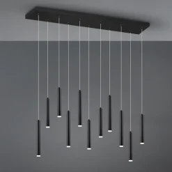 Kjøkkenbelysning Tak|Takpendler>Trio Lighting Tubular takpendel - Svart