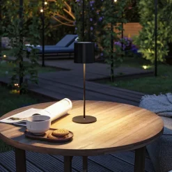 Oppladbare Bordlamper>Paulmann Tuni portabel bordlampe oppladbar 2,8W 2700 Kelvin IP44