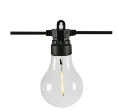 Unite 12 System>Marksløjd Unite 12 Lysslynge 5 meter med 10 lys 3,6W 2700 Kelvin utendørs IP44 - Utbyggbar - Svart