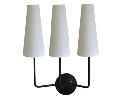 Interiørlamper>Hallbergs Valentina vegglampe med lampeskjermer - Svart/Hvit Svart / Hvit