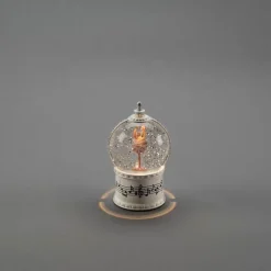 Juledekorasjon|Julelykter>Konstsmide Vannfylt lykt ballerina roterende med musikk Hvit / Rosa